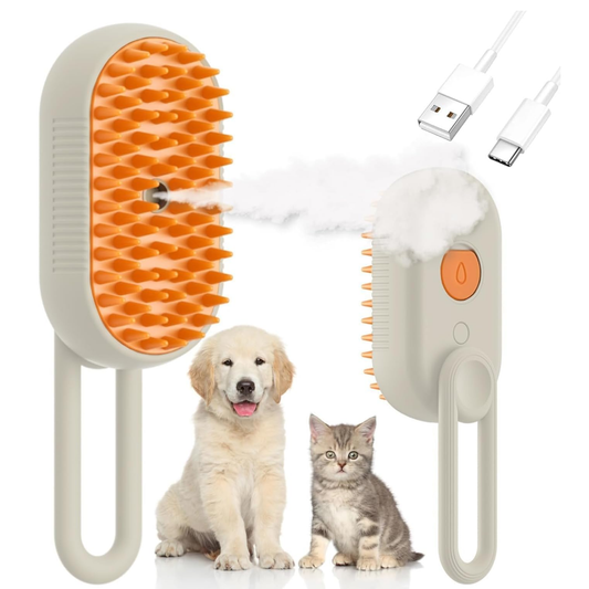 Cepillo vapor 3 en 1 para perros y gatos